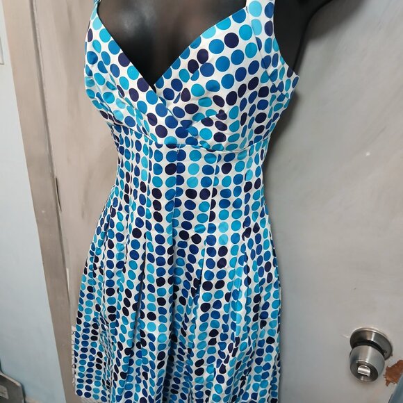 Calvin Klein Dotted Halter Dress - Picture 3 of 9
